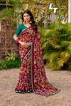 Innayat By Lt 60grm Chiffon Printed Saree Exporters In India
